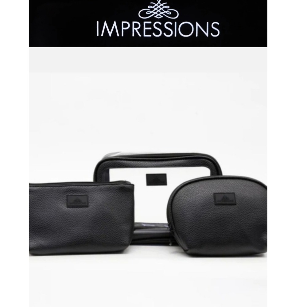 Impressions Barbados 3PC Travel Makeup Bags